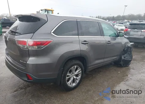 2015 Toyota Highlander Xle V6 z USA, uszkodzony, nr VIN 5TDJKRFH8FS190748